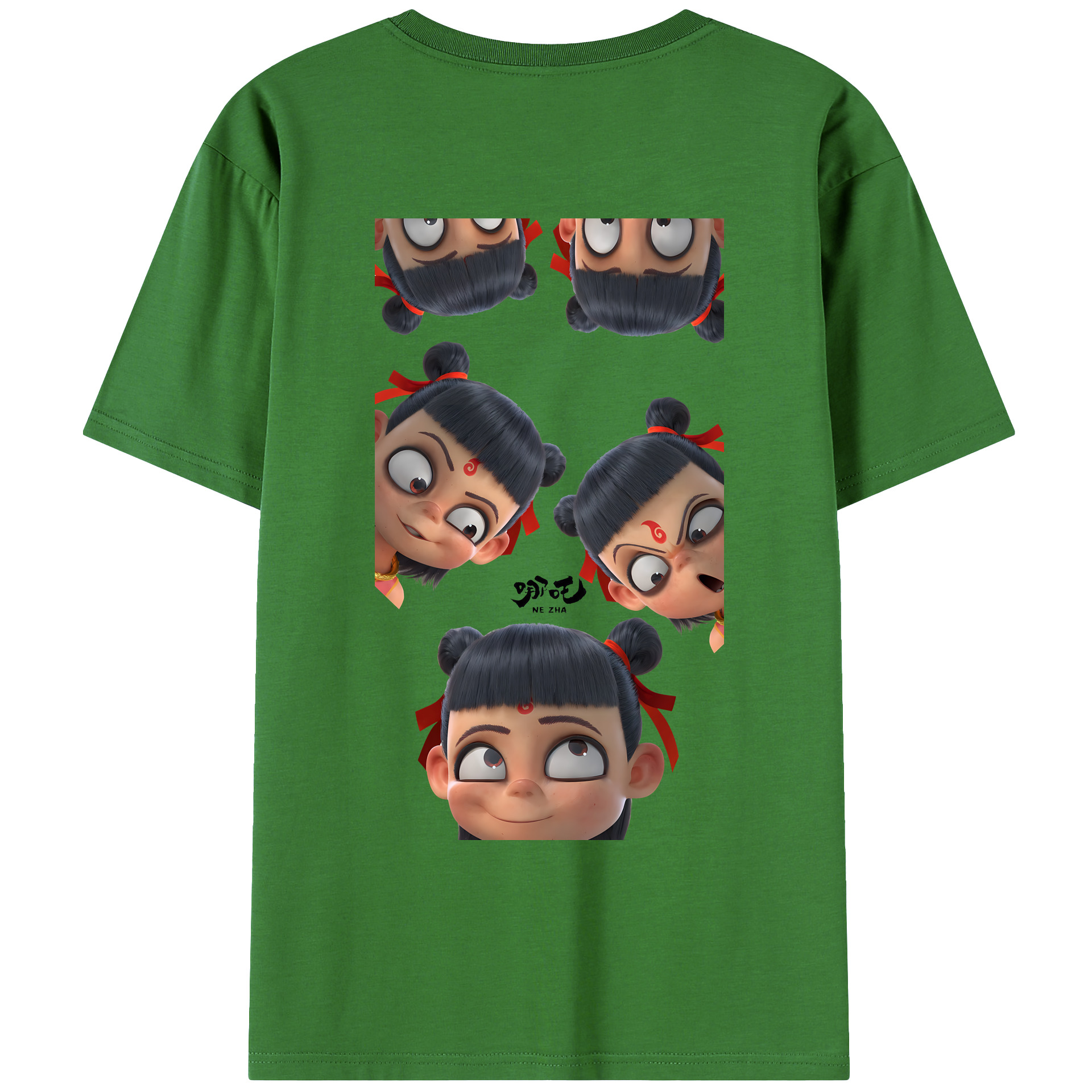 （画像用） Ne Zha 2 ナタ 魔童の大暴れ レディース半袖Tシャツ(バックプリント)